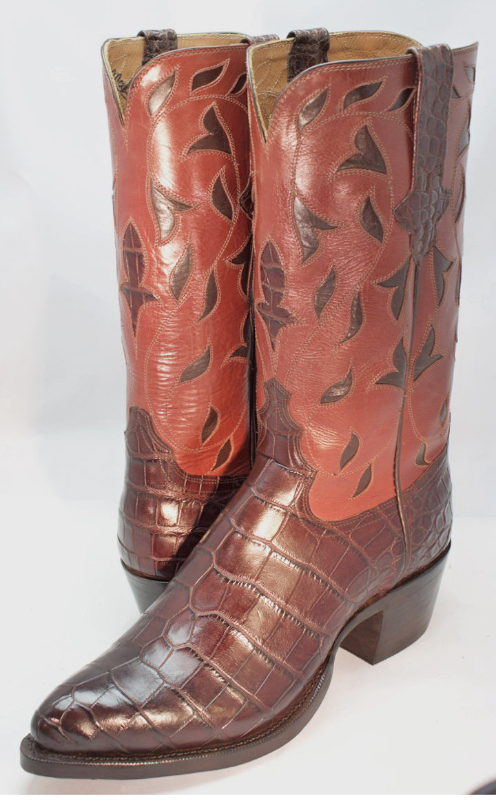 American Alligator with Inlay Boots
