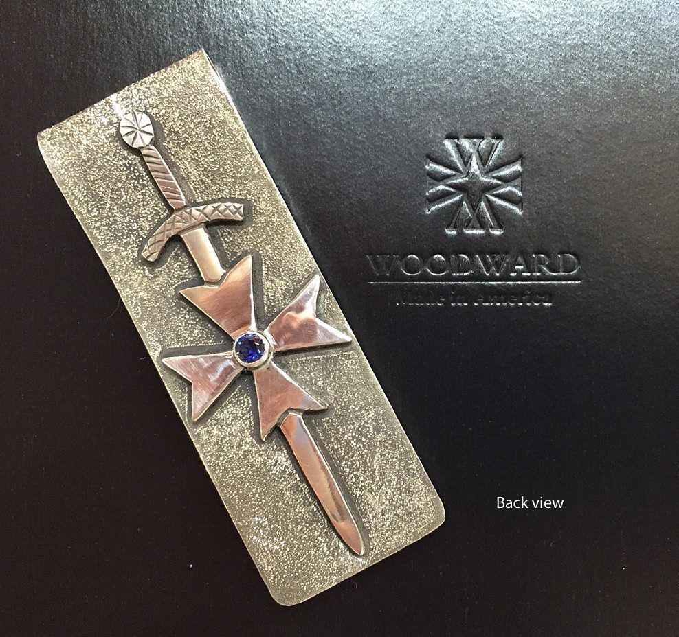 Sterling Silver and Sapphire Moneyclip