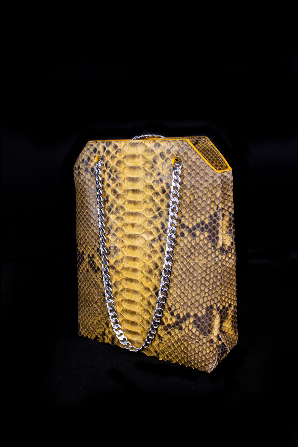 Orange Python Medium Crossbody