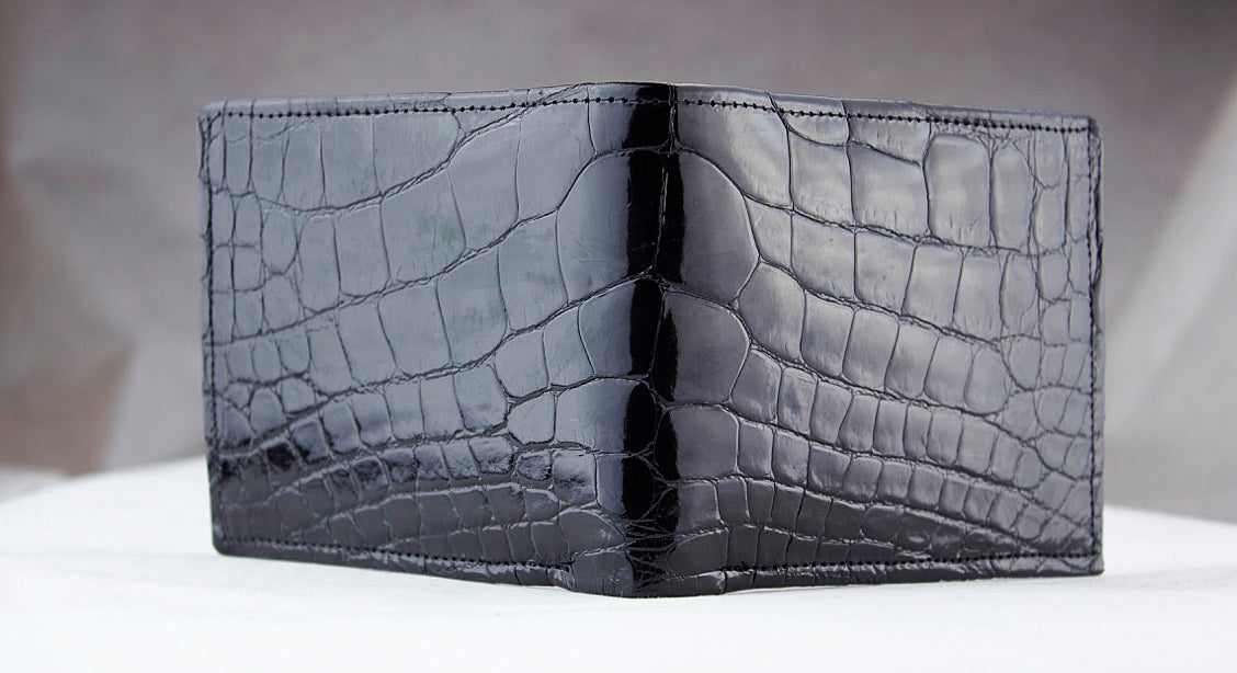 Black and Red “President” Full Alligator Wallet
