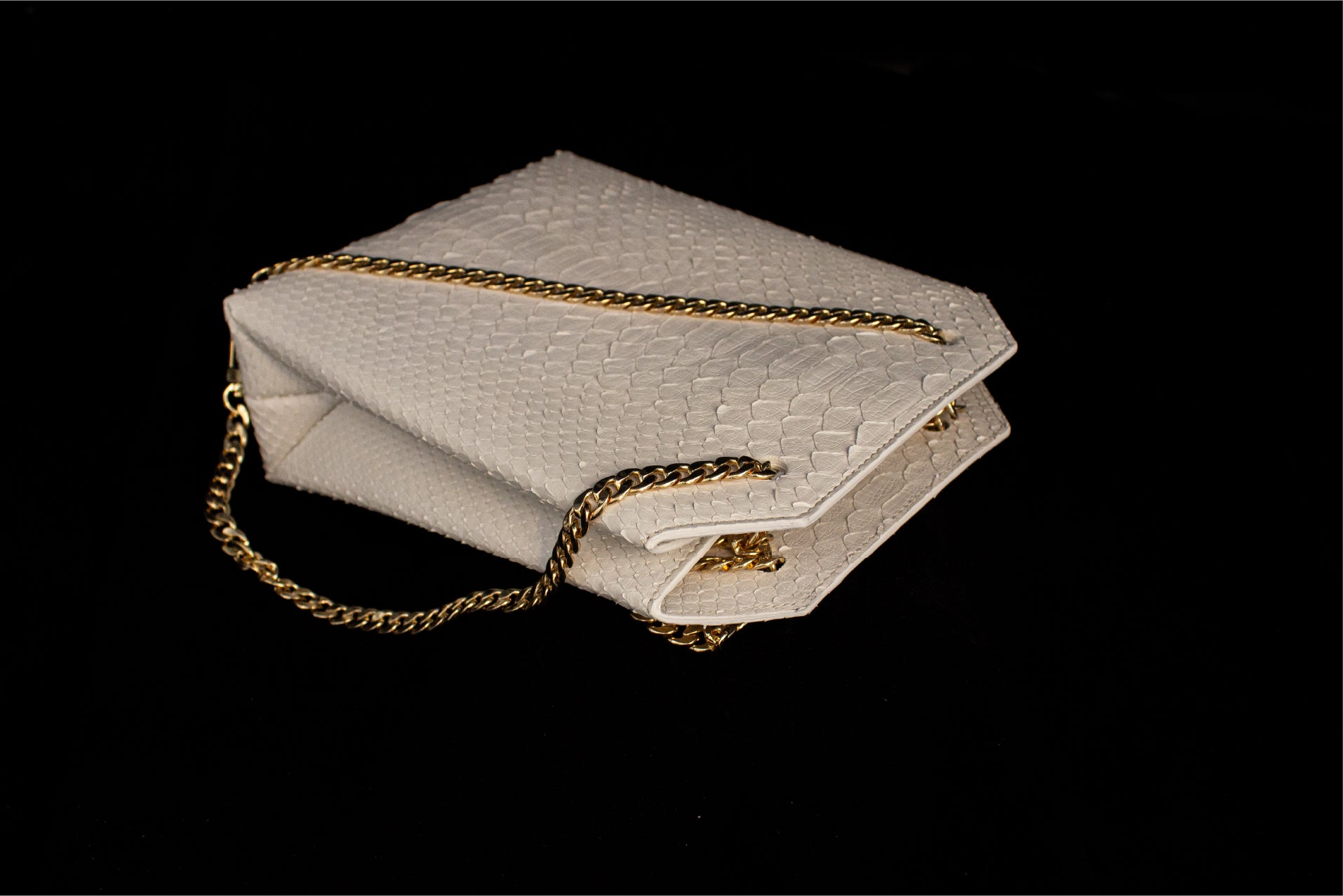 White Python Medium Crossbody