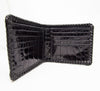Black Hand Braided Full Alligator Wallet