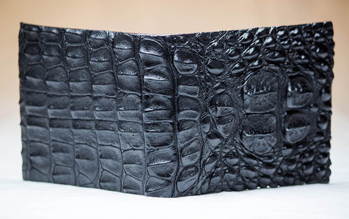 Black Classic Hornback Alligator Wallet
