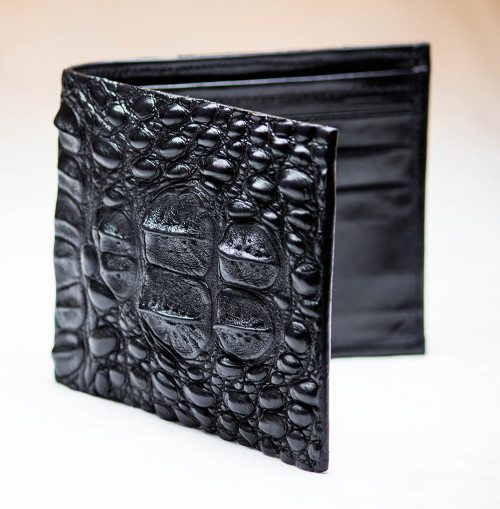 Black Classic Hornback Alligator Wallet