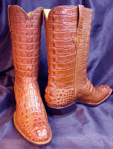 Cognac alligator outlet boots