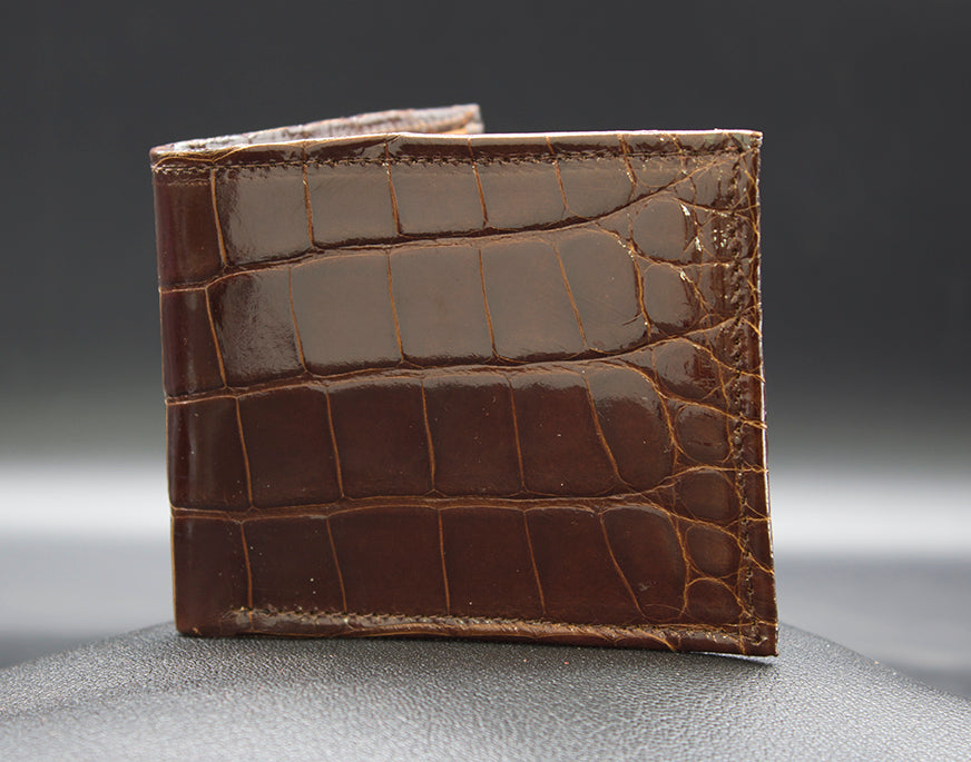 Bourbon "Classic Billfold" Alligator Wallet