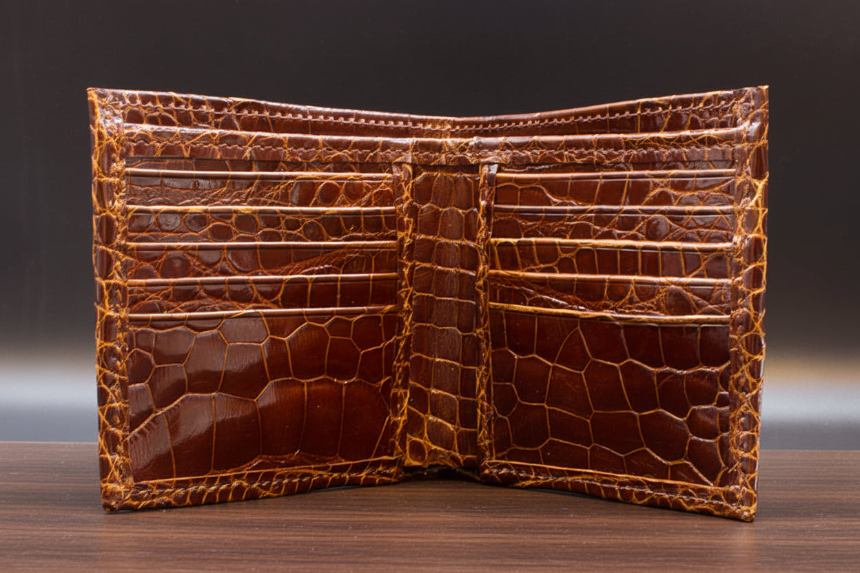 Bourbon “Chairman” Full Alligator Wallet