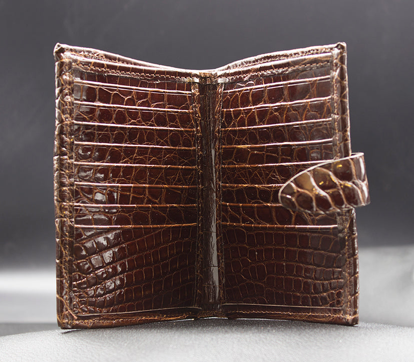 Bourbon Alligator Card Holder Wallet