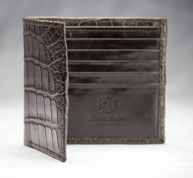 Brown Matte “CEO” Alligator Wallet