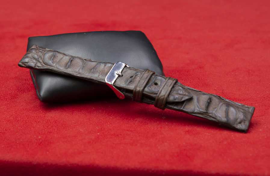 Brown Hornback Alligator Watch Strap