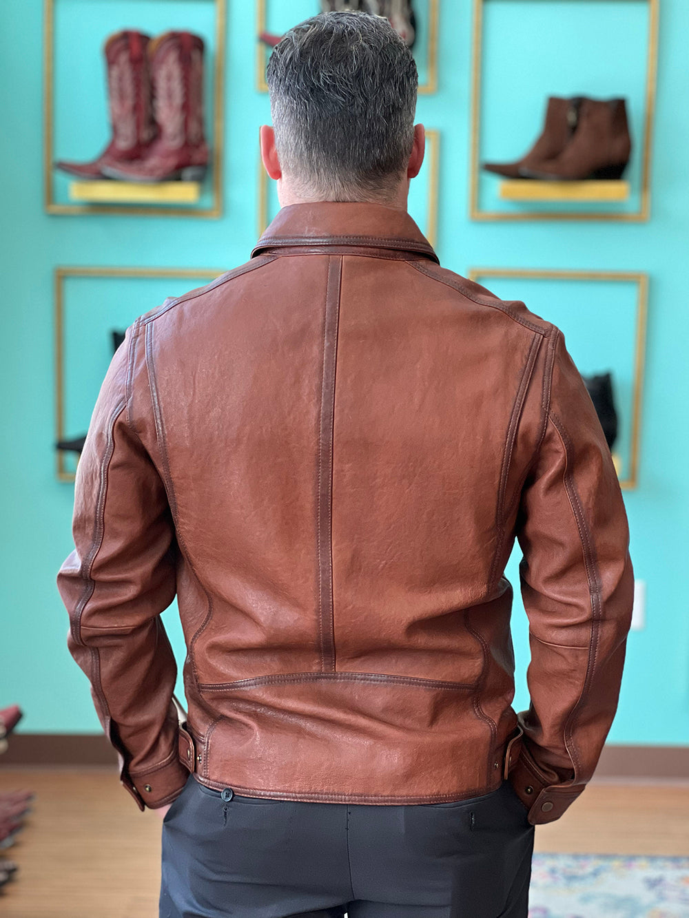 Cognac Lambskin Jacket