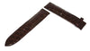 Chocolate Optimal Cut Alligator Watch Strap