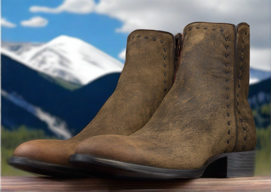 mens zip up boots