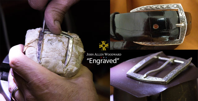 "Engraved Vail" Sterling Silver Belt Buckle