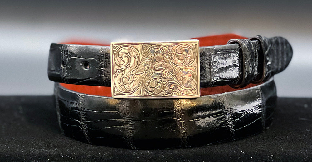 Bohlin "Engraved Dress" Silver Buckle