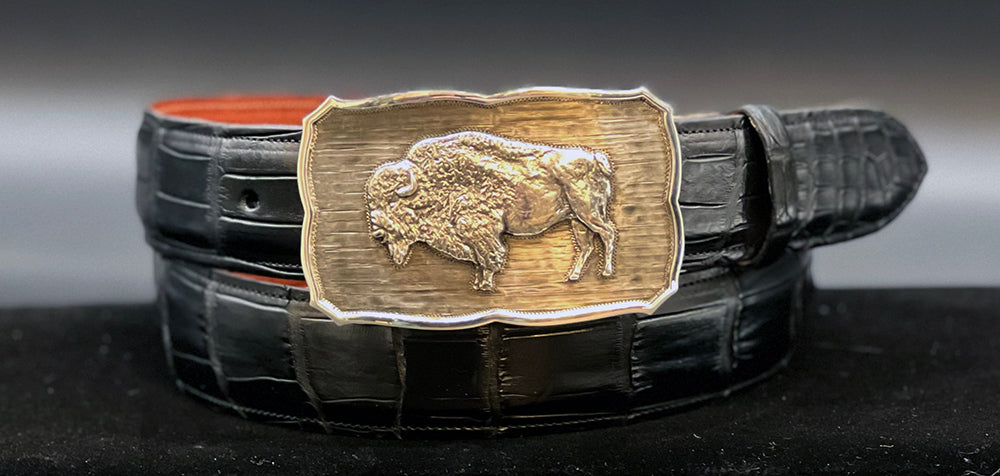 Bohlin "Framed Bison" Silver Buckle