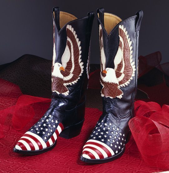 Flag and Eagle Boots