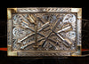~Limited Edition~ Clint Orms "Golden Broken Arrow" Sterling Silver and Gold Belt Buckle