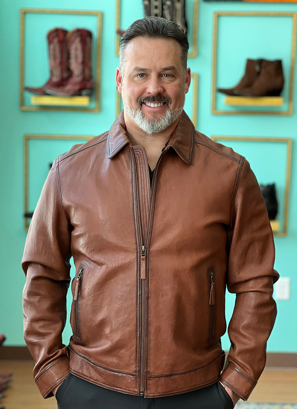 Cognac Lambskin Jacket