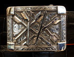 Clint Orms "Broken Arrow" Sterling Silver Buckle