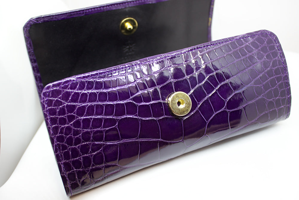 Solid Color Light Purple Crossbody Bag, Leather Crossbody