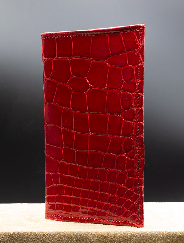 Red Alligator long wallet