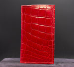 Red Alligator Checkbook Wallet