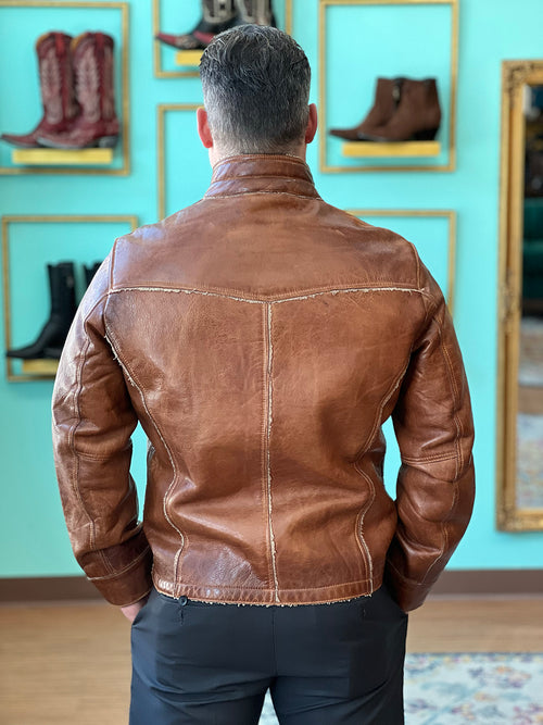 Shearling Lined Leather Jacket