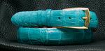 Teal Alligator Belt