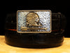 Clint Orms "Zapata" Sterling Silver and 14k Gold Buckle